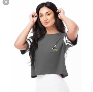 Caneswear Kadyluxe Milky Silk Crop Pocket Tee